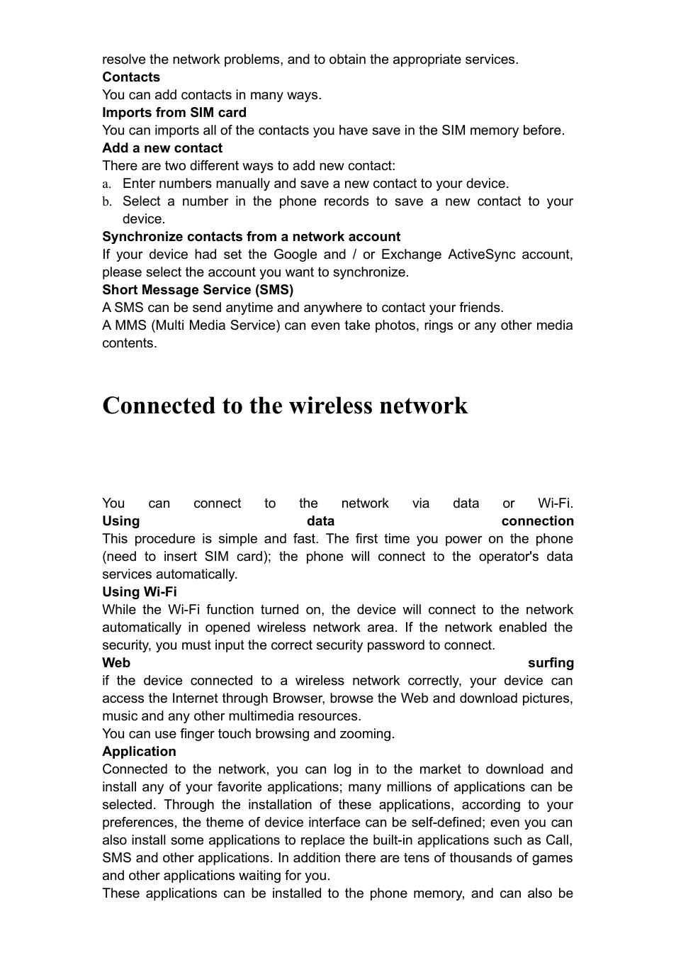 Connected to the wireless network | Verykool RS90 User Manual | Page 10 / 16