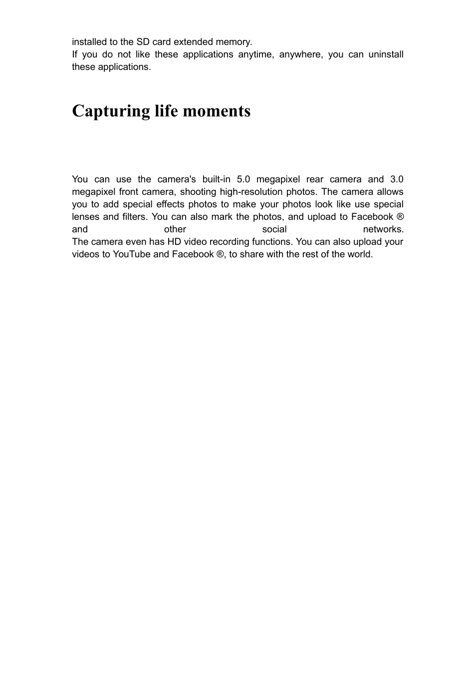 Capturing life moments | Verykool RS90 User Manual | Page 11 / 16