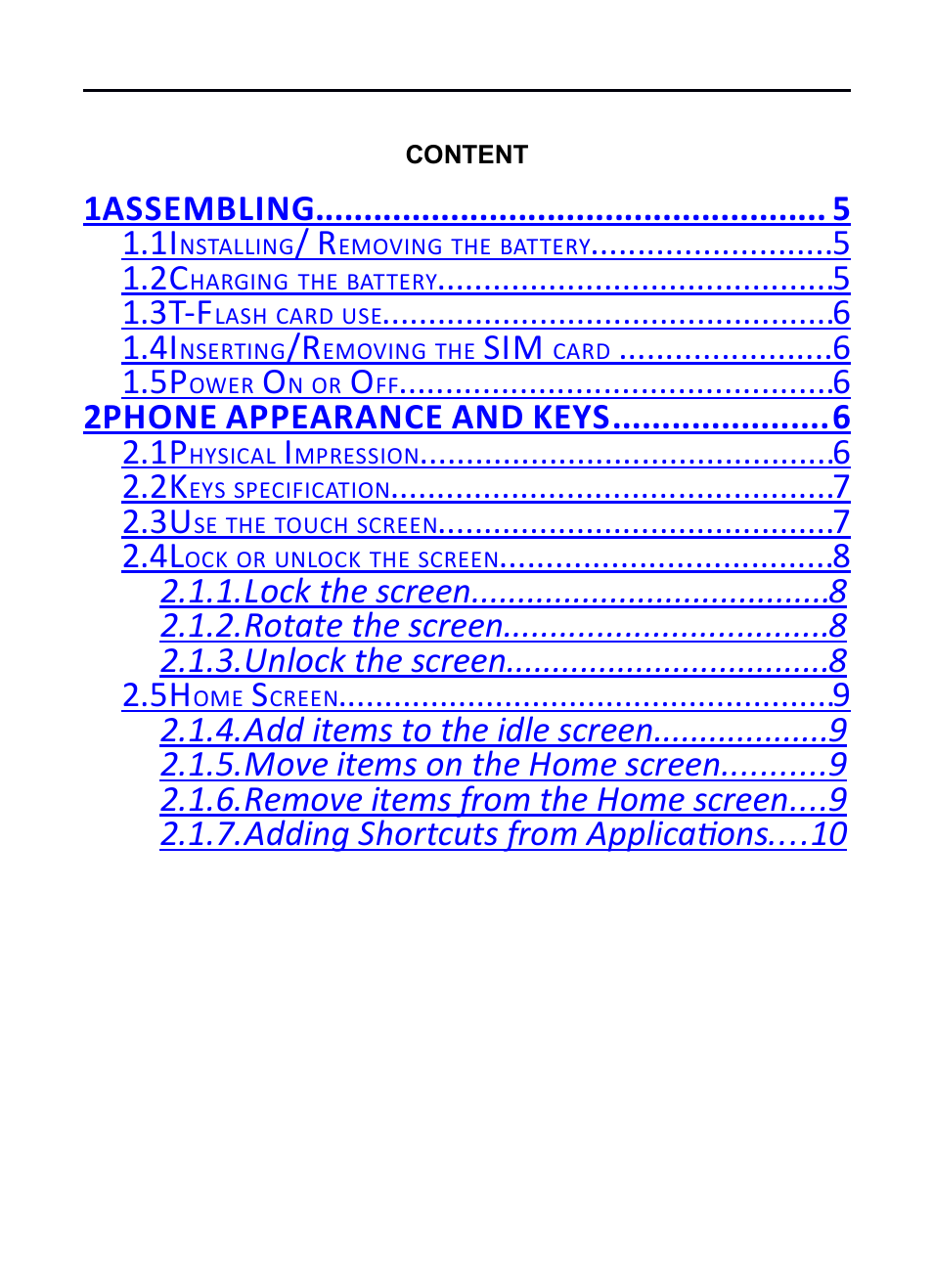 Verykool RS75 User Manual | Page 3 / 45
