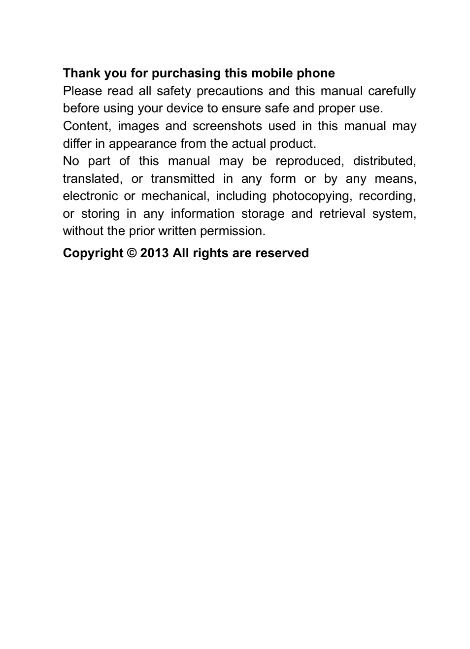 Verykool i601 User Manual | Page 2 / 31