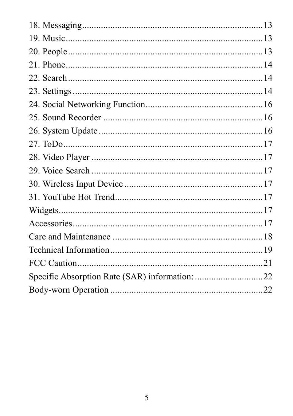 Verykool s4510 User Manual | Page 5 / 22