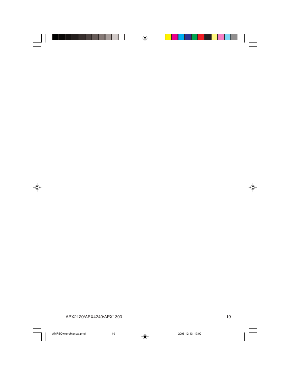 Clarion APX2120 User Manual | Page 19 / 20