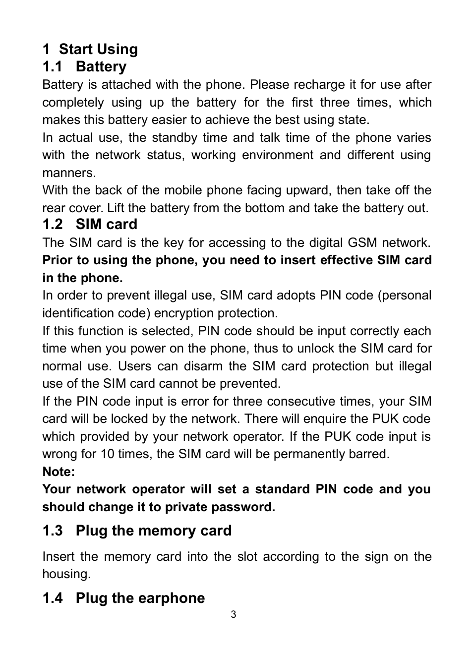 1 battery, 2 sim card, 3 plug the memory card | 4 plug the earphone, Attery, 2 sim, Card, Memory, Earphone | Verykool s732 User Manual | Page 8 / 28