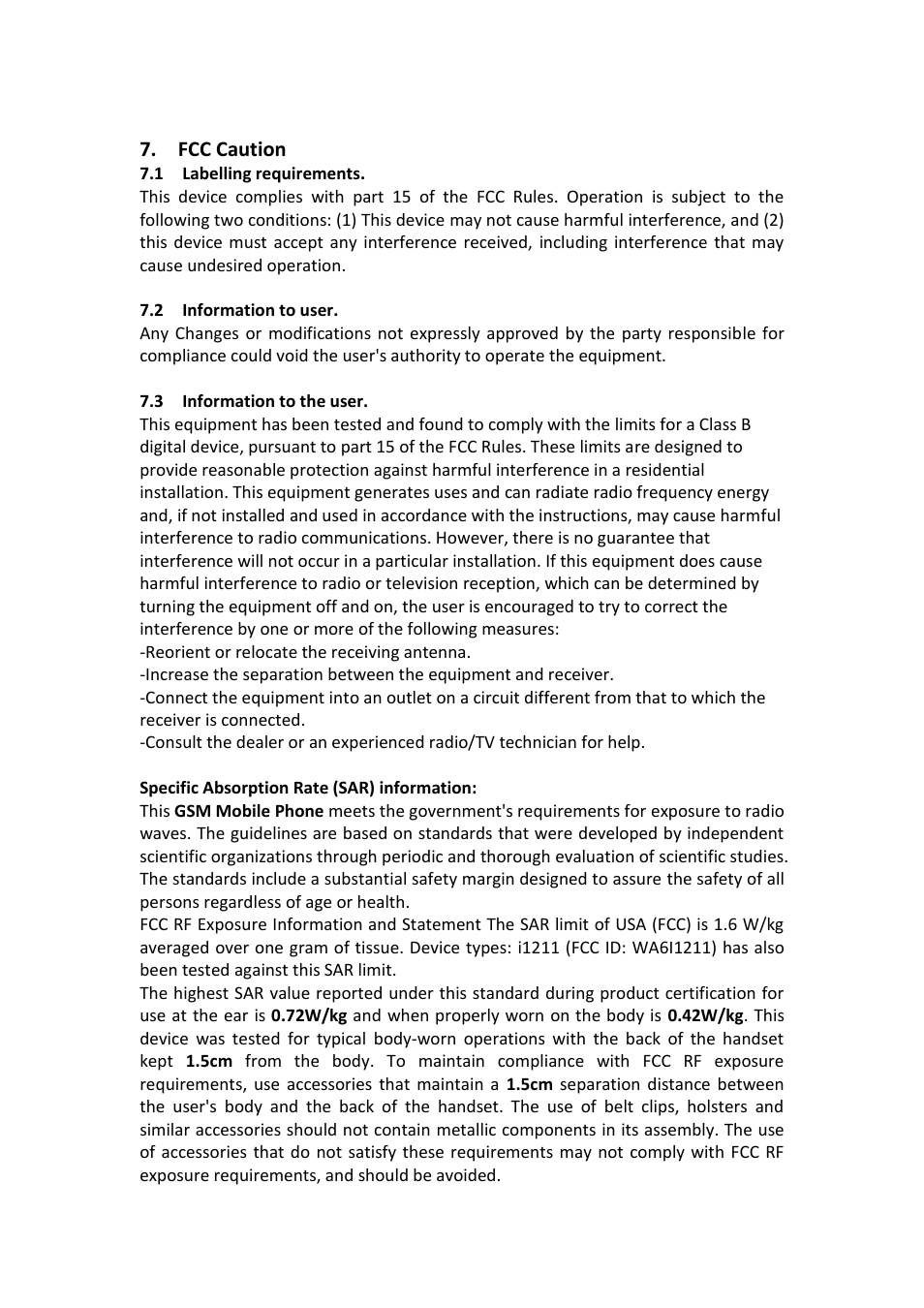 Verykool i1211 User Manual | Page 13 / 14