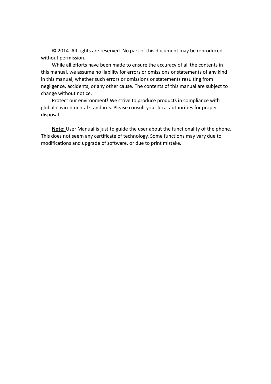 Verykool i1211 User Manual | Page 2 / 14