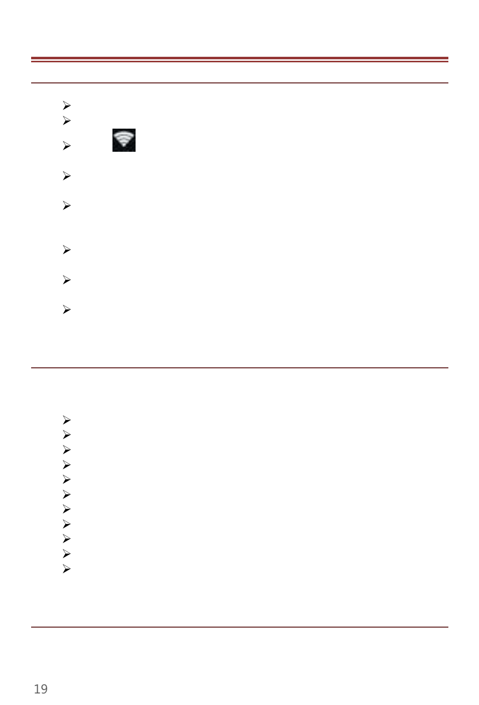 Network, 1 wi-fi, Note | 2 3g, 3 bluetooth, 6 . n e tw o r k, 1 w i -fi, 3 blue too th | Verykool s470 User Manual | Page 19 / 32