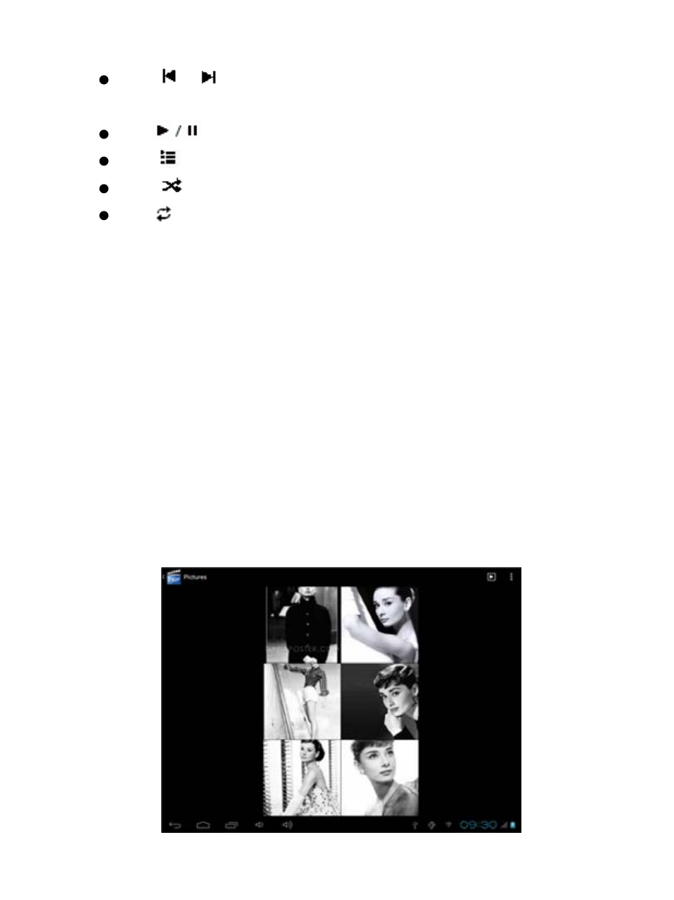 Pictures, Picture viewing interface | Verykool T742 User Manual | Page 19 / 37
