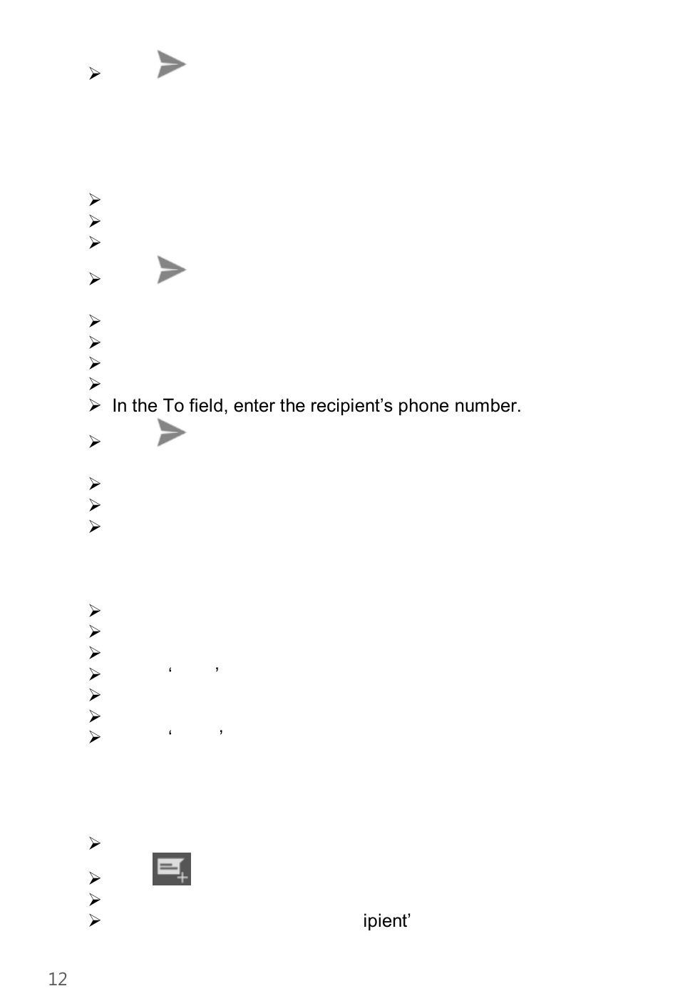 Verykool s450 User Manual | Page 12 / 30