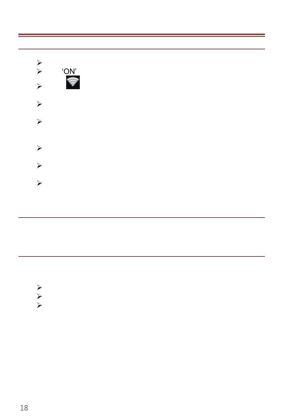 Network, 1 wi-fi, 2 3g | 3 bluetooth, 6 . n e tw o r k, 1 w i -fi, 3 blue too th | Verykool s450 User Manual | Page 18 / 30