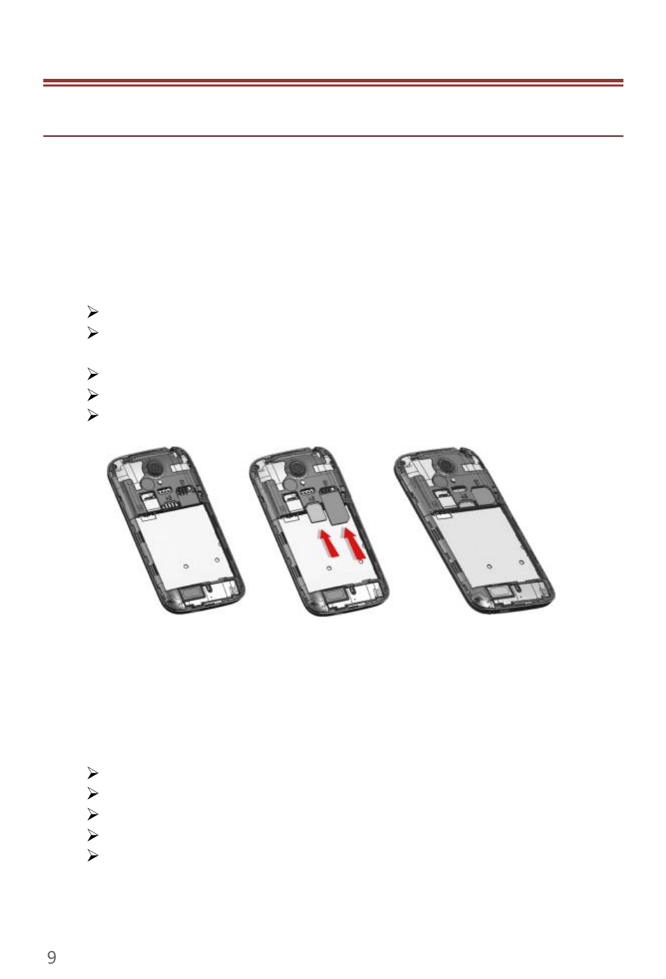 Getting started, 1 installing cards & battery, 1 i ns t alli ng c ar ds & b atte r y | Verykool s450 User Manual | Page 9 / 30