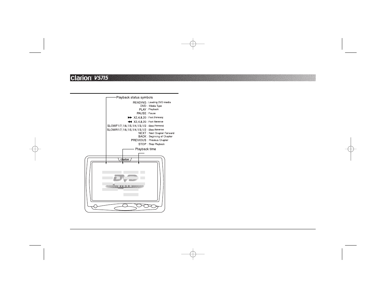 Vs715 | Clarion VS715 User Manual | Page 13 / 26