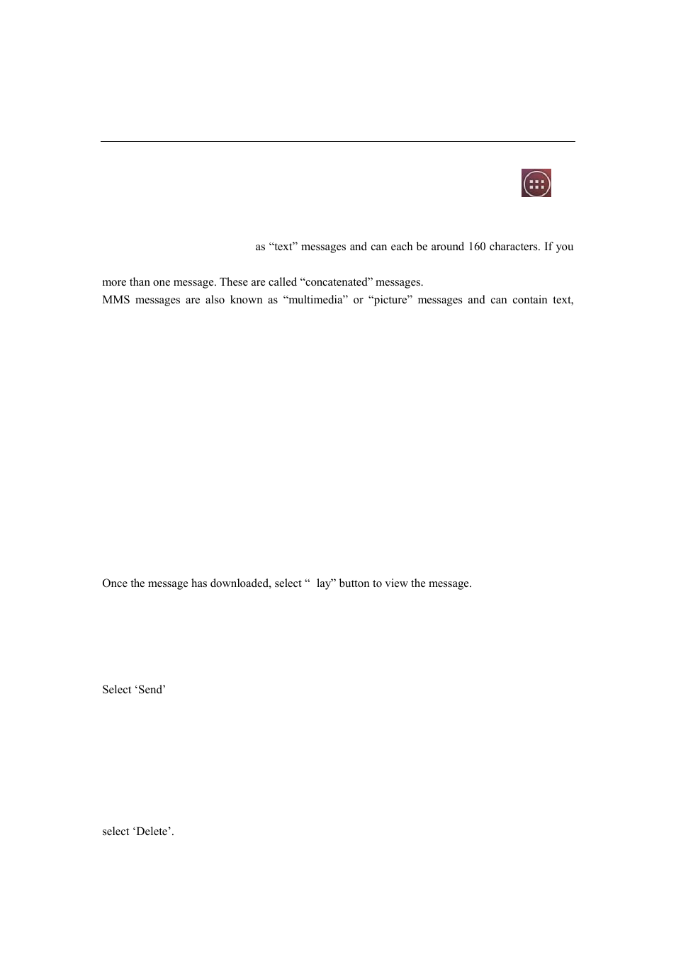 Messaging, 5 messaging | Verykool s351 User Manual | Page 13 / 28