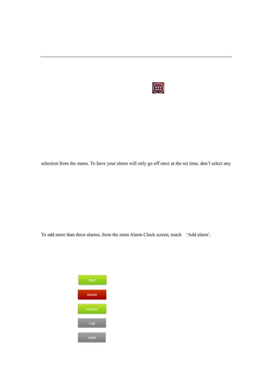 Clock, 9 clock, Alarm | World time, Stopwatch | Verykool s351 User Manual | Page 19 / 28