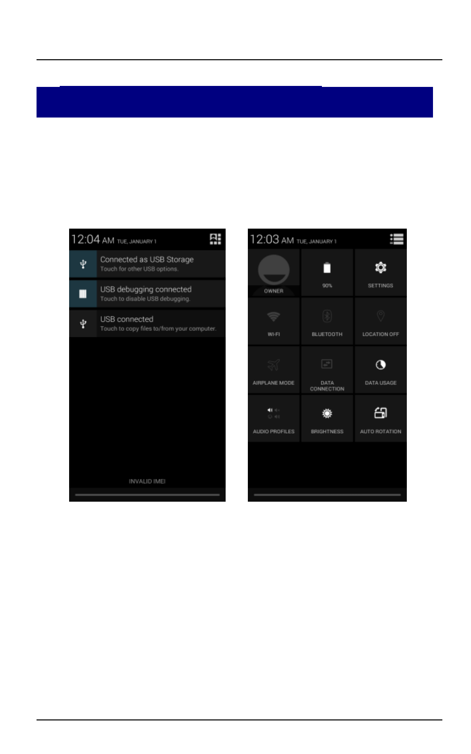 Managing notifications, Open the notifications panel, Respond to notifications | Close notifications panel | Verykool S5510 User Manual | Page 32 / 49