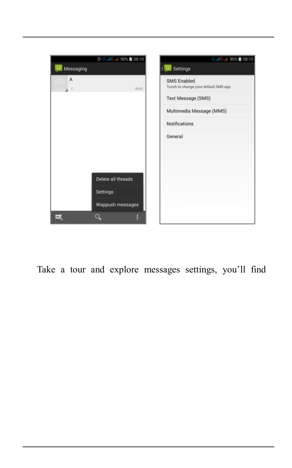 Using the onscreen keyboard | Verykool S5510 User Manual | Page 34 / 49