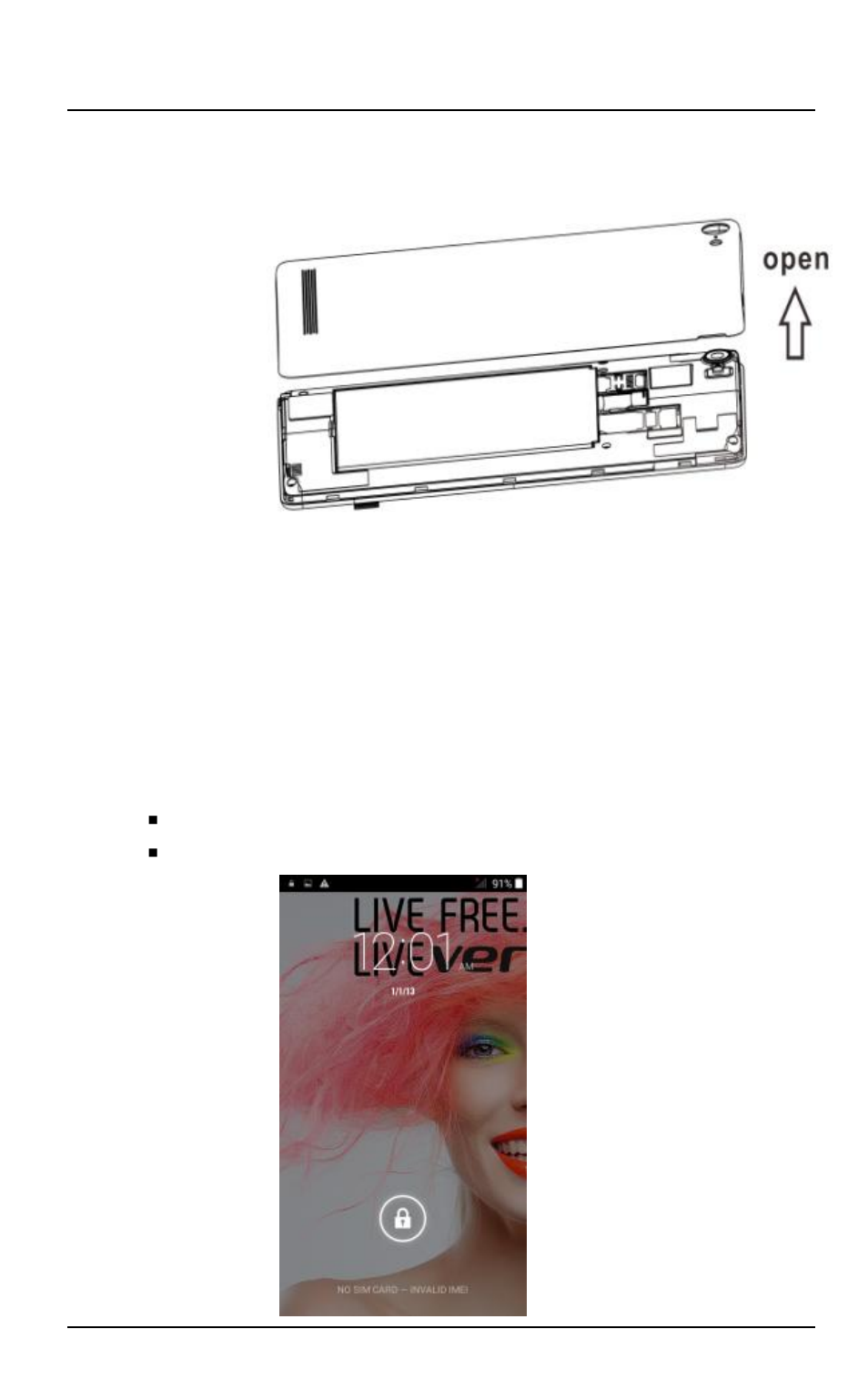 Unlock the phone, 3 unlock the phone | Verykool s5511 User Manual | Page 21 / 50