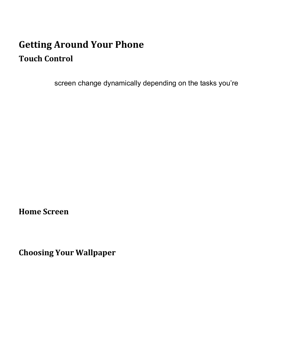 Getting around your phone | Verykool s4010 User Manual | Page 10 / 33