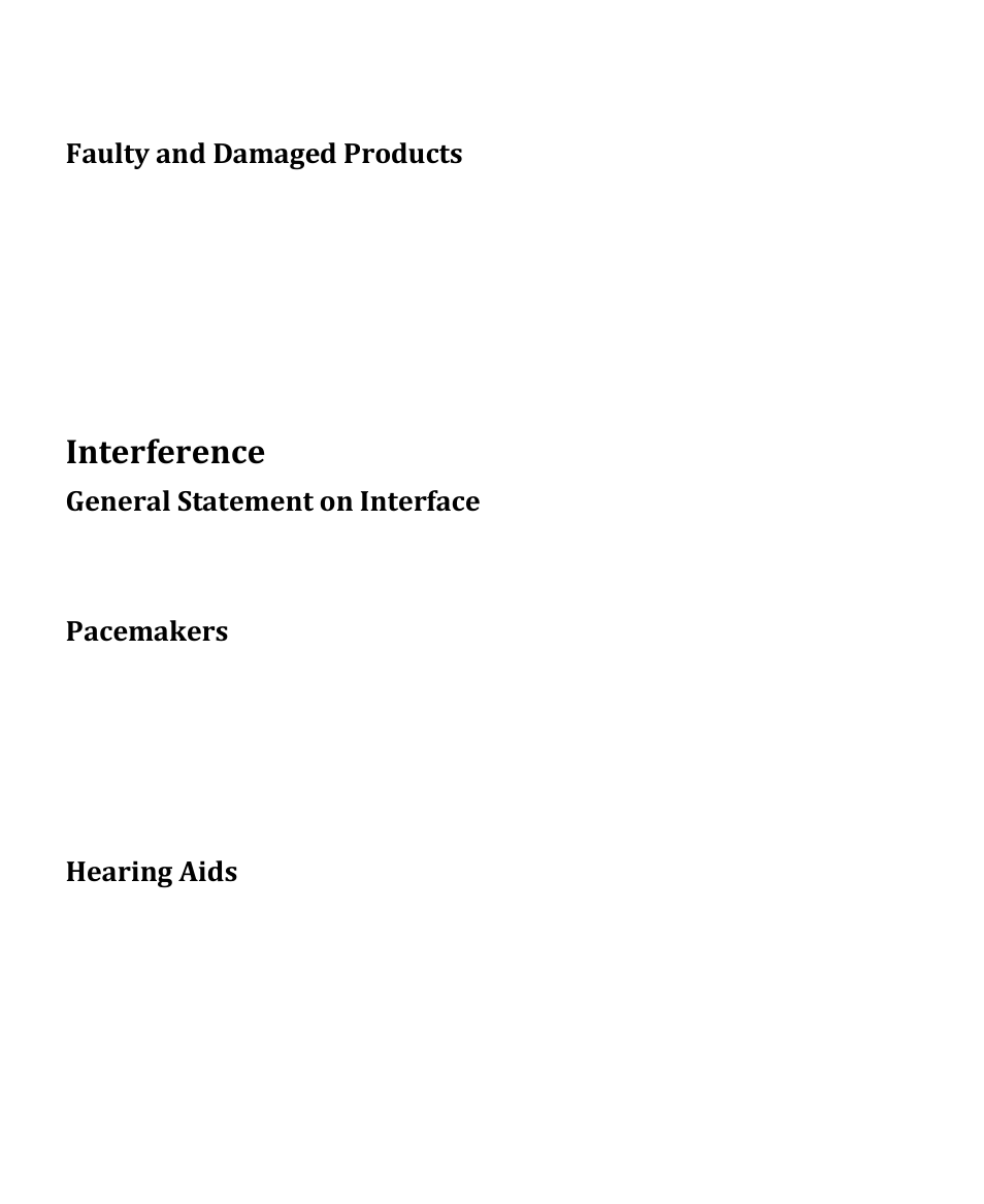 Interference | Verykool s4010 User Manual | Page 28 / 33