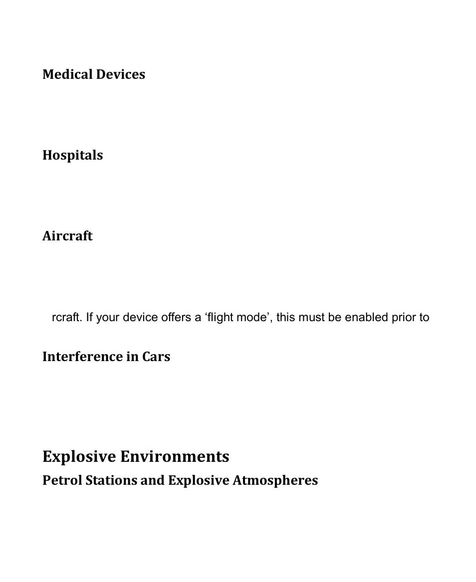 Explosive environments | Verykool s4010 User Manual | Page 29 / 33