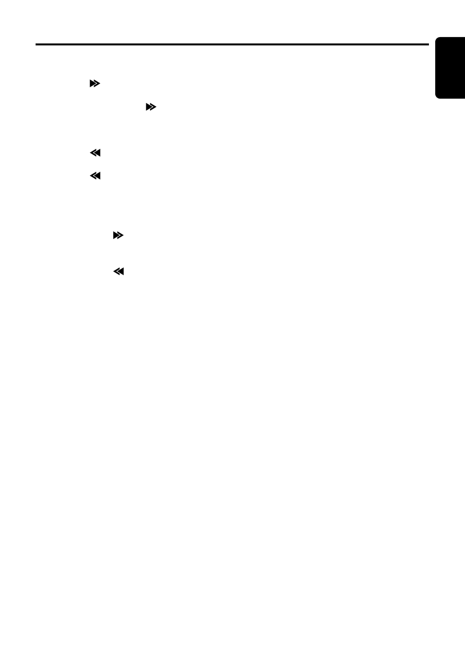 25 english, Cd/md changer operations selecting a track, Fast-forward/fast-backward | Scan play, Disc scan play, Repeat play, Disc repeat play, Random play, Disc random play | Clarion DXZ735MP User Manual | Page 21 / 28