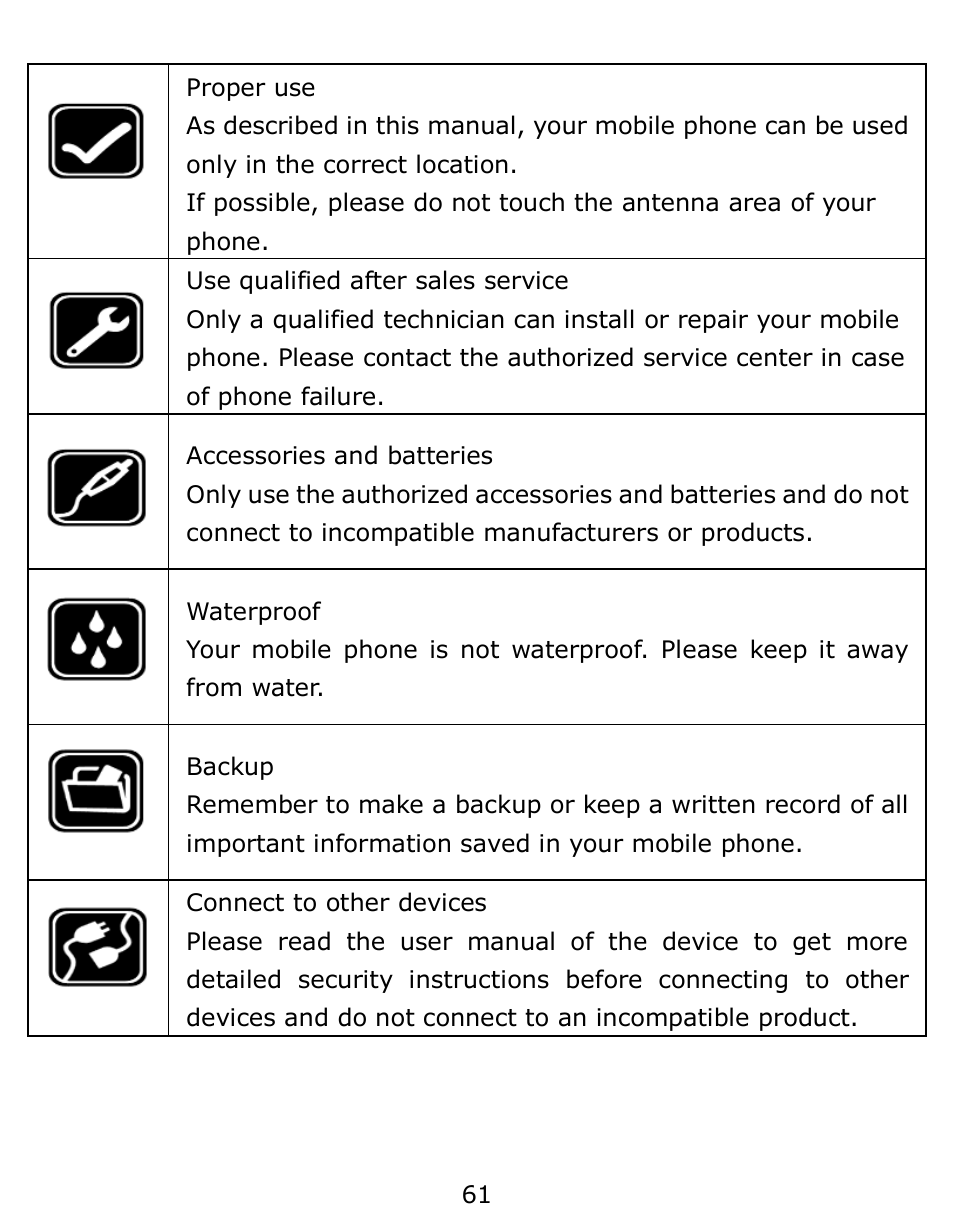 Verykool s6001 User Manual | Page 61 / 72
