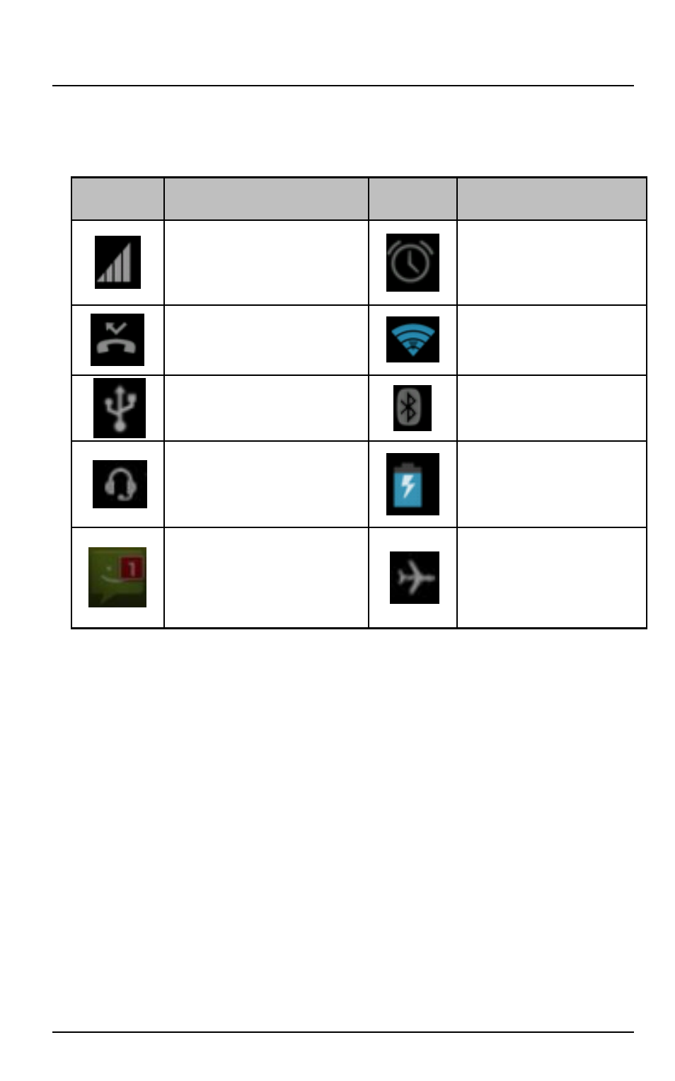 Icons and indicators | Verykool s5016 User Manual | Page 17 / 58
