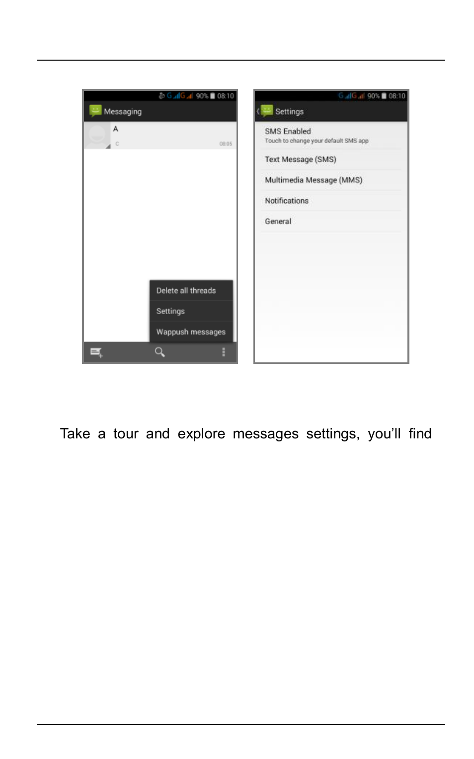 Using the onscreen keyboard | Verykool s5016 User Manual | Page 34 / 58