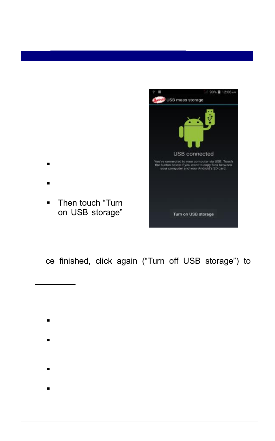 Connect to networks and devices, 1connectto pc, 2pair with bluetooth devices | Verykool s5016 User Manual | Page 39 / 58