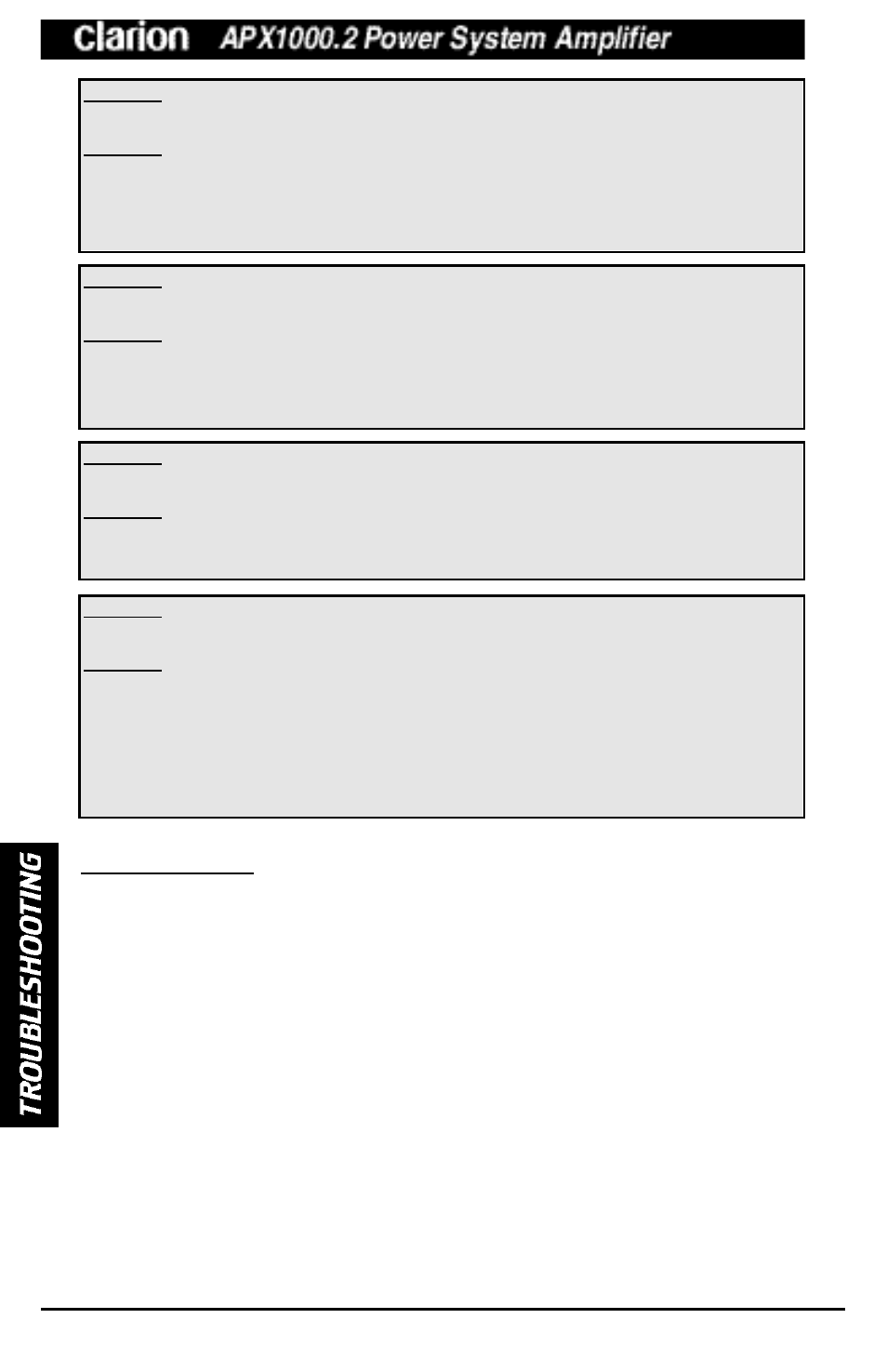 Clarion APX1000.2 User Manual | Page 14 / 16