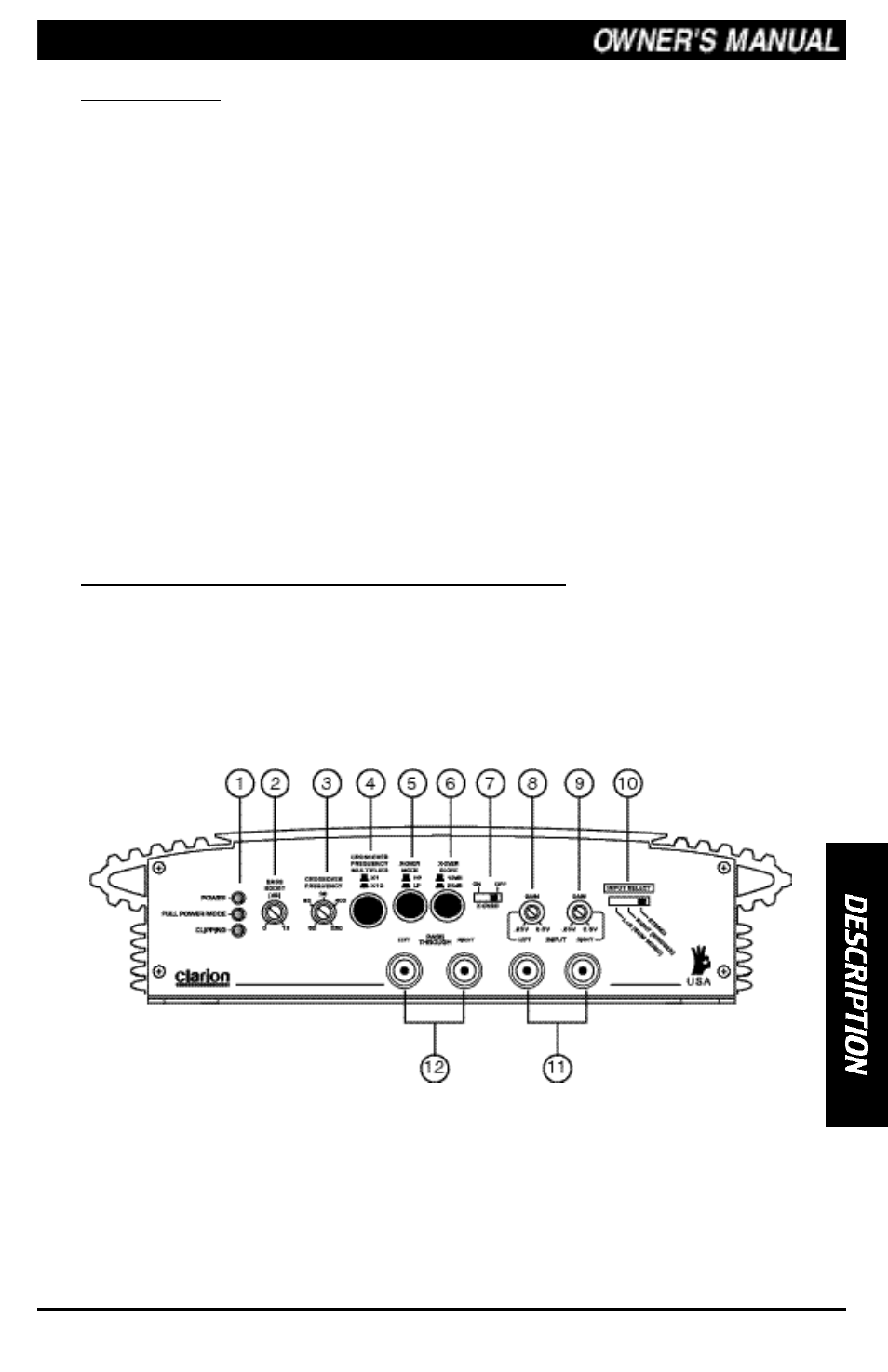 Clarion APX1000.2 User Manual | Page 3 / 16