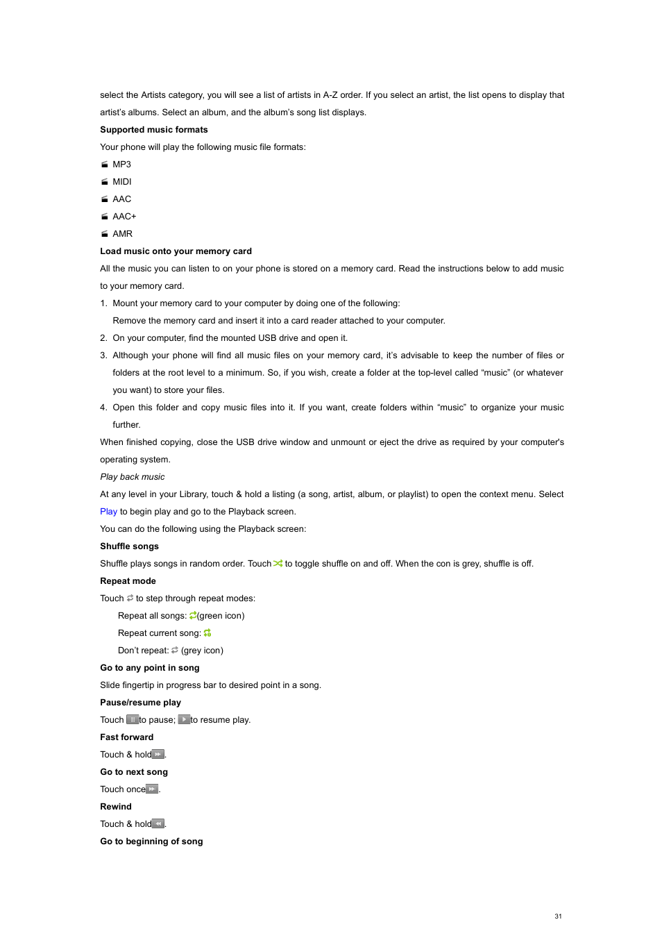 Verykool s700 User Manual | Page 31 / 35