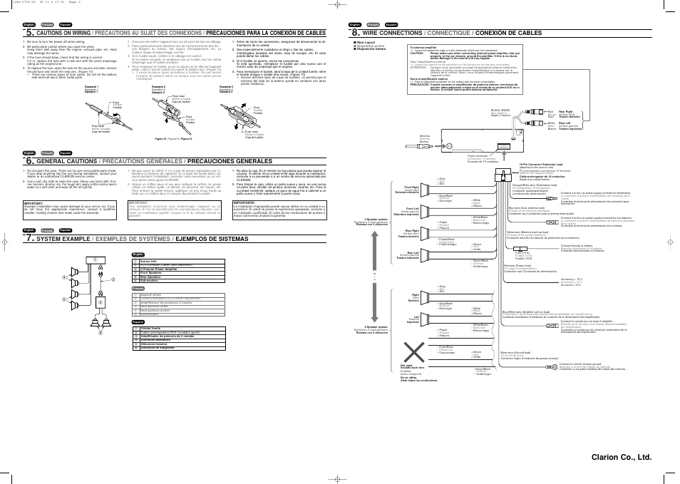 Clarion co., ltd | Clarion NIVEA FOR MEN HS8015 User Manual | Page 2 / 2