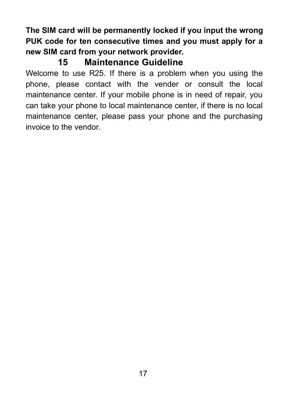 Verykool R25 User Manual | Page 21 / 21