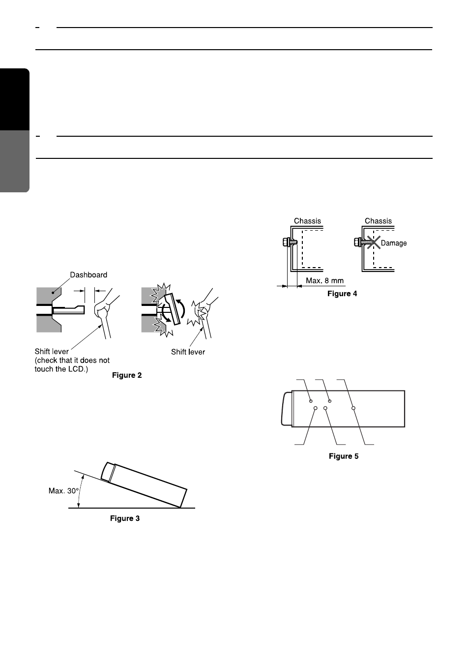 General cautions, Cautions on installation, English | Clarion VRX630 User Manual | Page 2 / 10