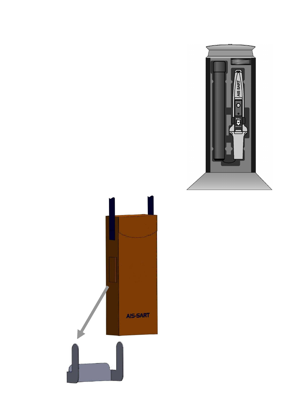 Refitting into the bulkhead bracket, Bracket | Kannad Marine AIS SART User Manual | Page 12 / 20