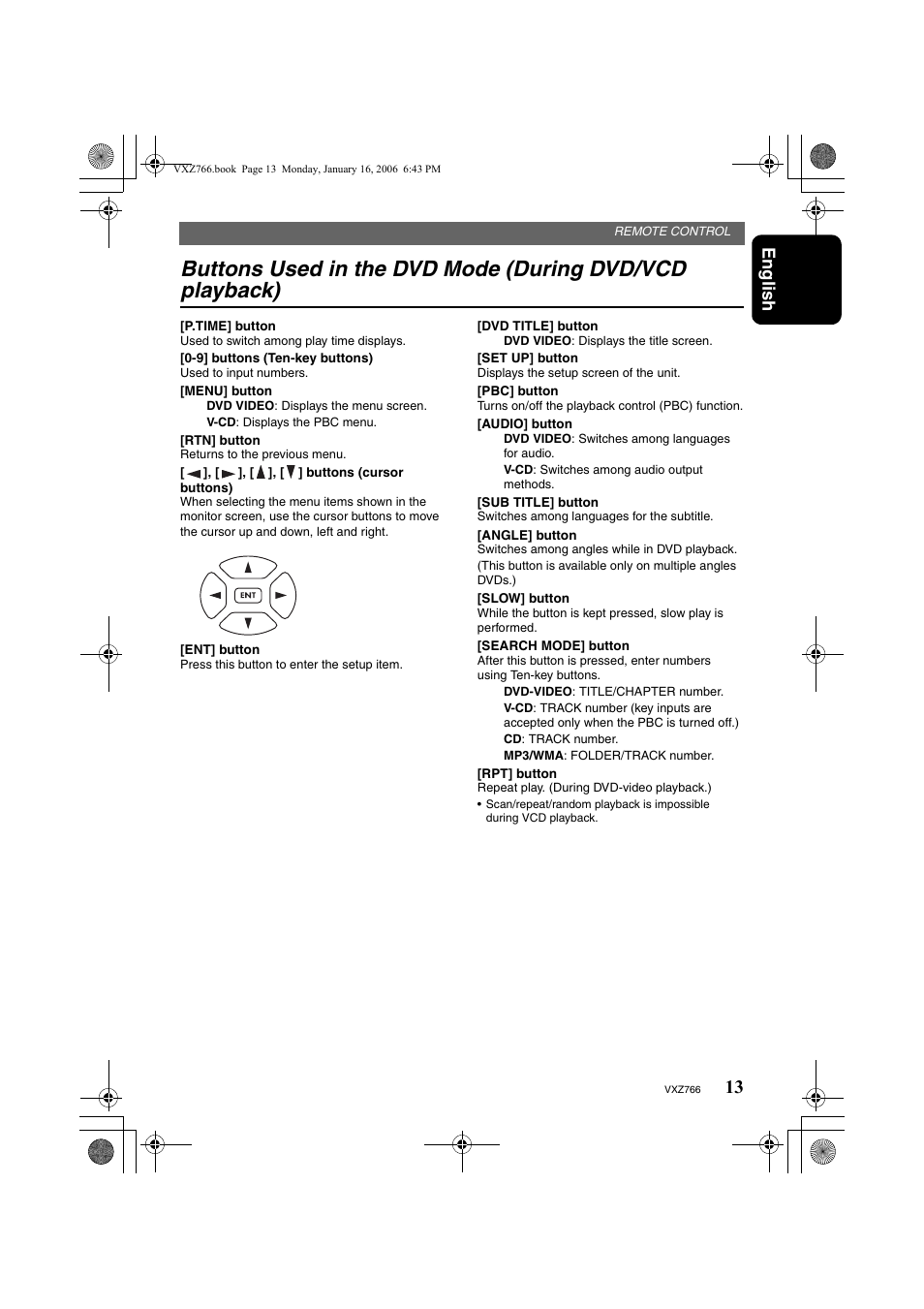English | Clarion VXZ766 User Manual | Page 13 / 51