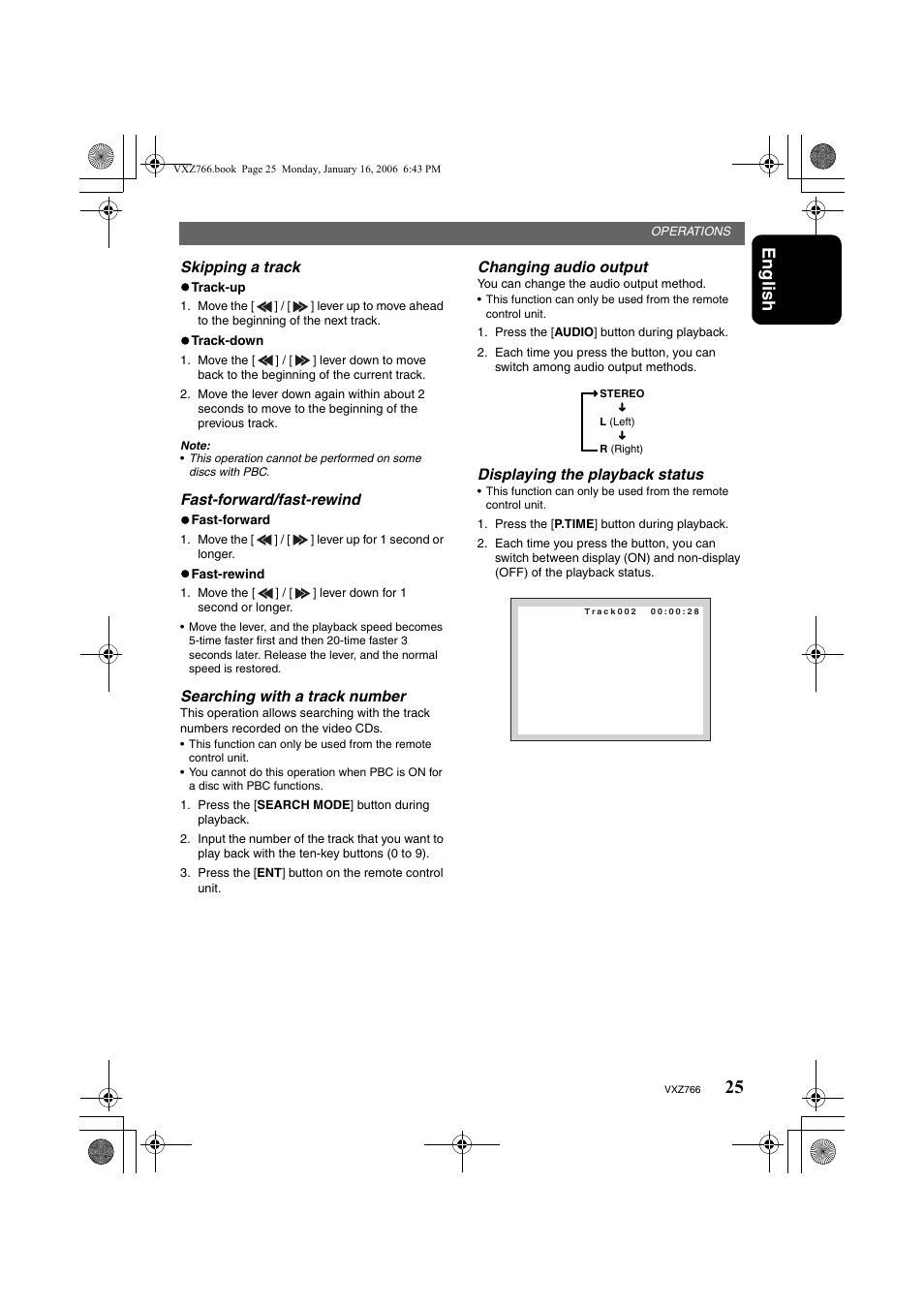 English | Clarion VXZ766 User Manual | Page 25 / 51