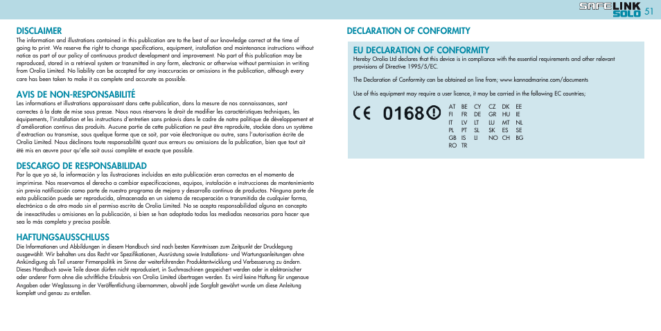 Kannad Marine SOLO PLB User Manual | Page 26 / 26