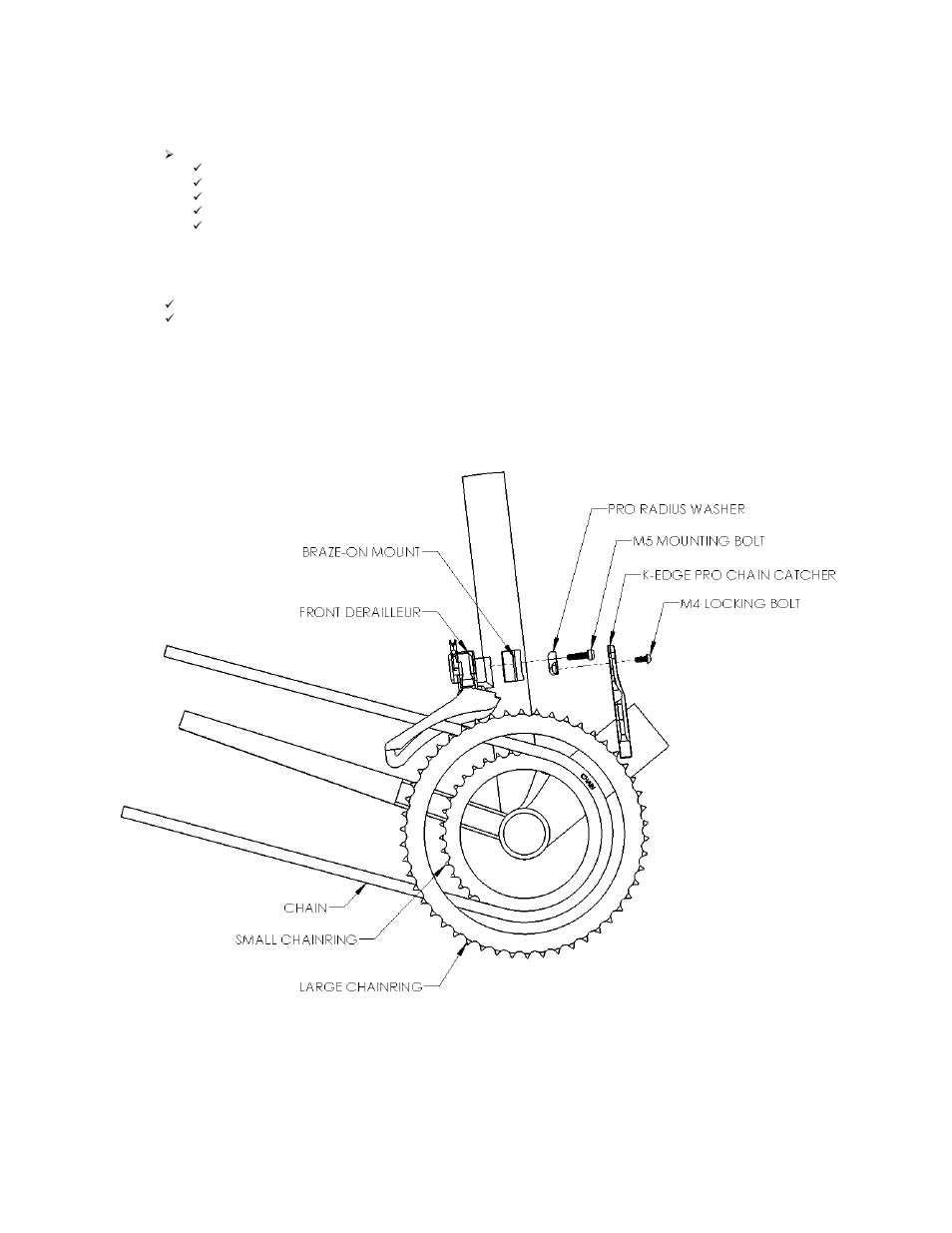 Parts included, Tools/items required, Installation steps | K-Edge K13-002 User Manual | Page 2 / 5
