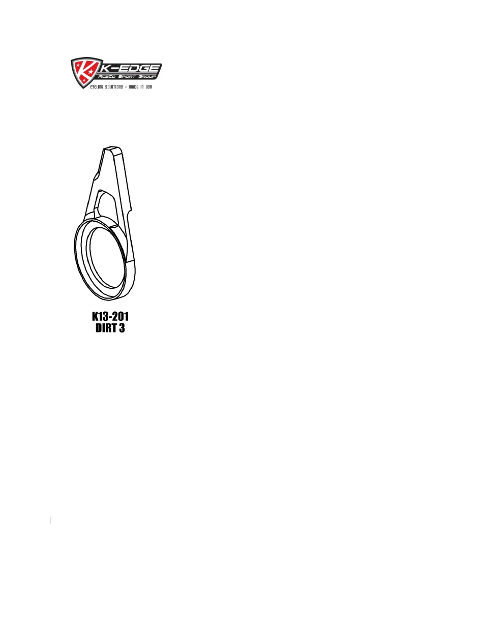 K-Edge K13-201 User Manual | 4 pages