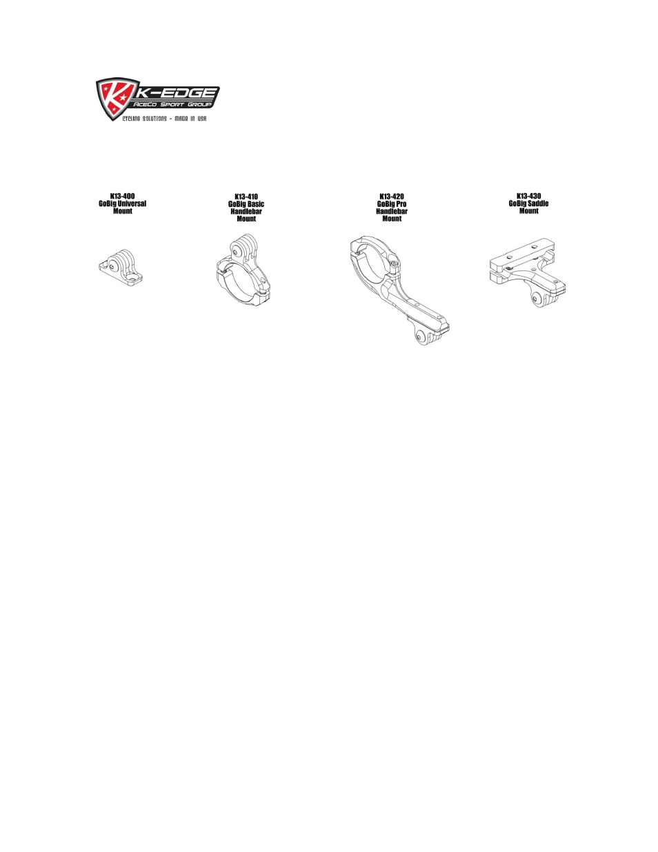 K-Edge K13-400 User Manual | 7 pages