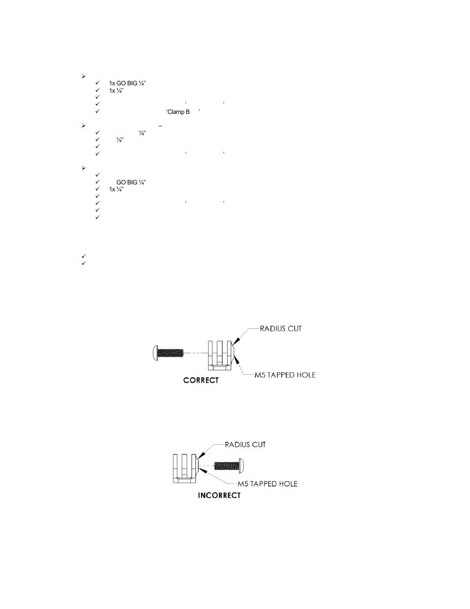 Parts included, Tools/items required | K-Edge K13-440 User Manual | Page 2 / 6