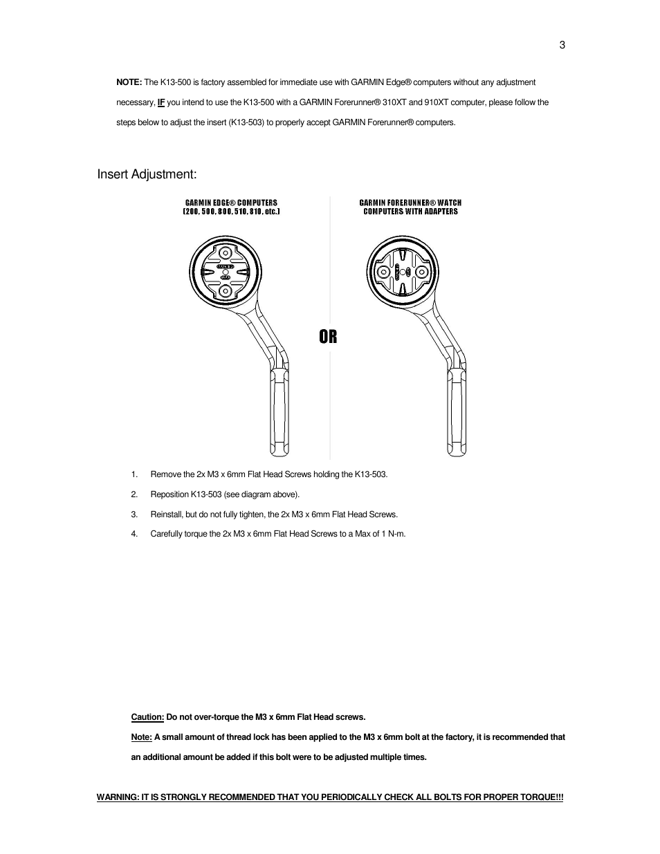 Insert adjustment | K-Edge K13-500-[color] User Manual | Page 3 / 5