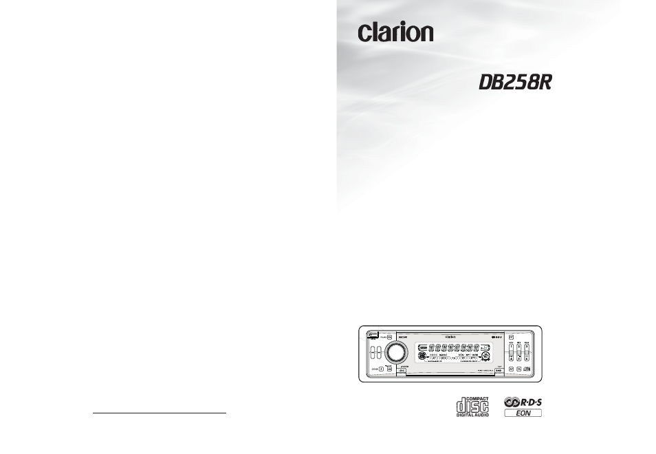Clarion co., ltd | Clarion DB258R User Manual | Page 17 / 17
