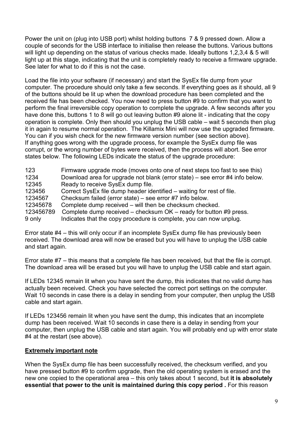 Kenton Killamix Mini User Manual | Page 9 / 12