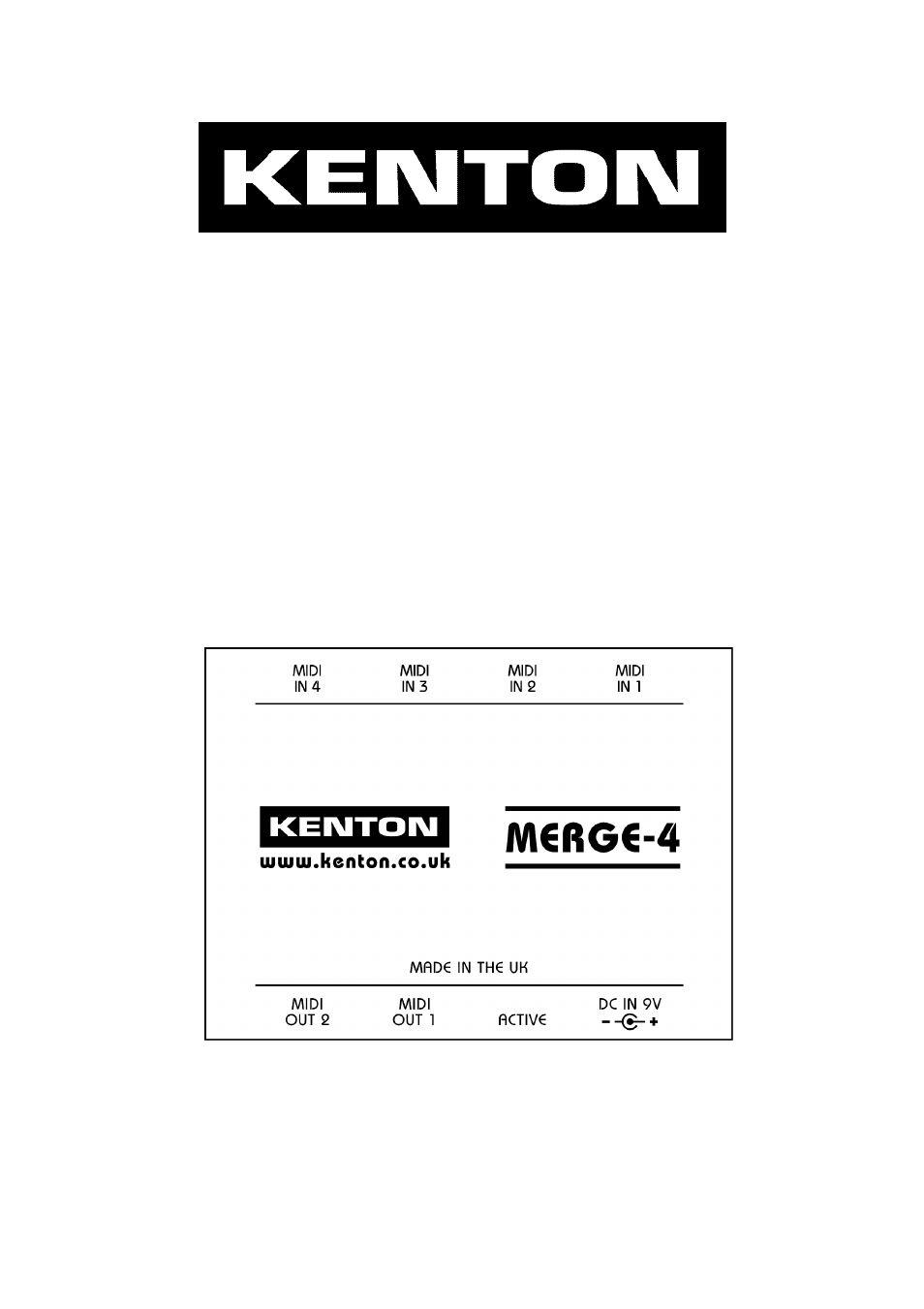 Kenton Merge-4 User Manual | 4 pages