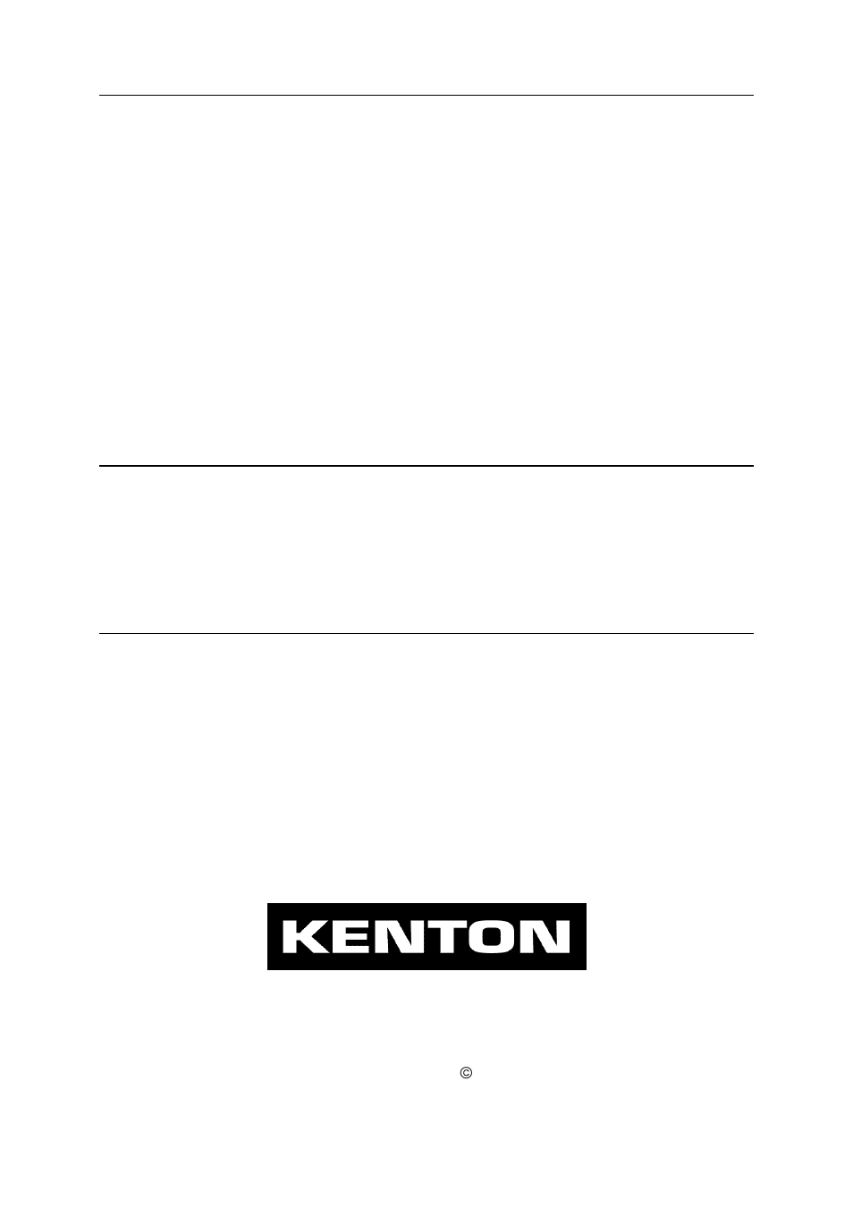 Specification, Warranty | Kenton Merge-4 User Manual | Page 4 / 4