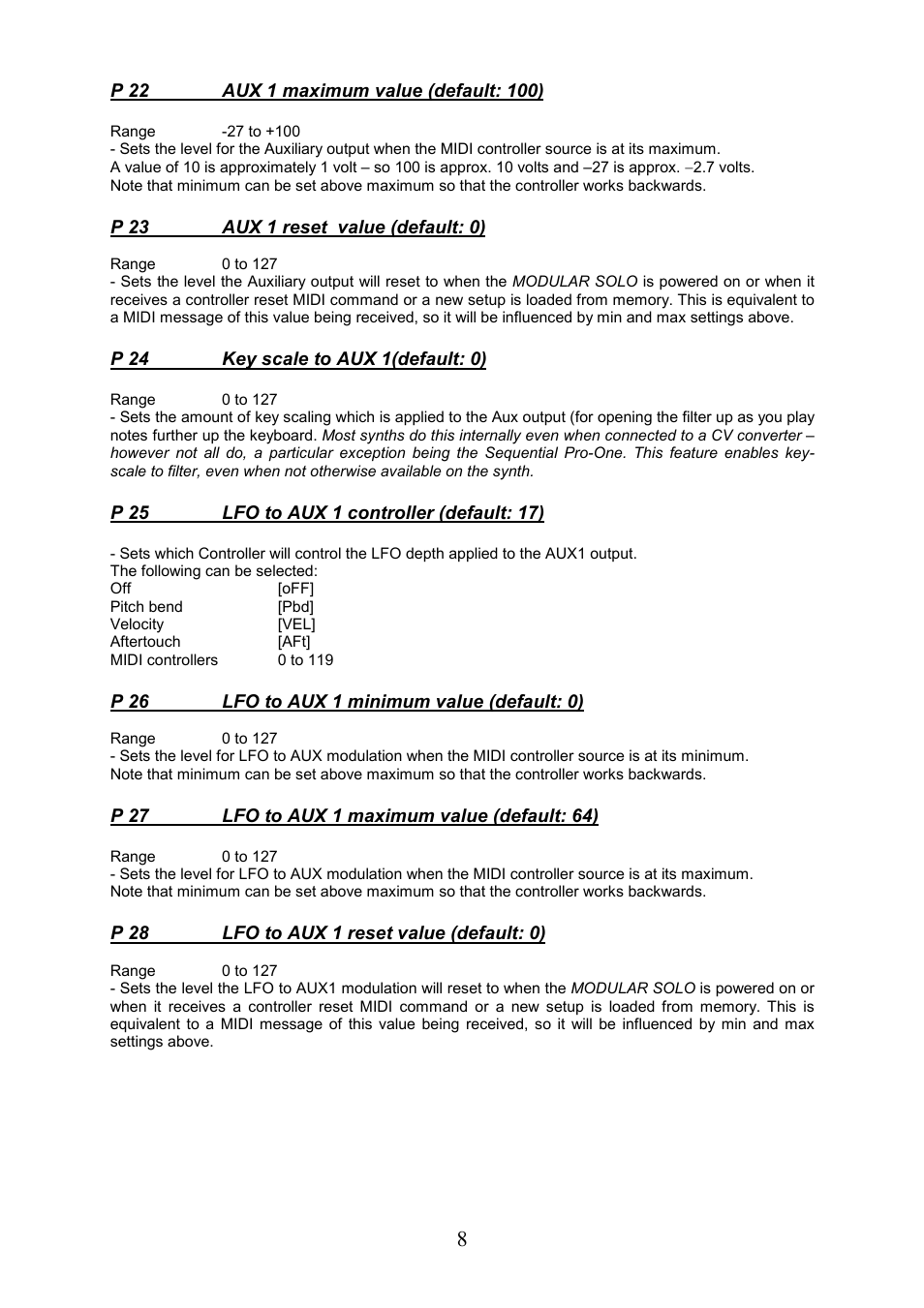 Kenton Modular Solo User Manual | Page 8 / 24