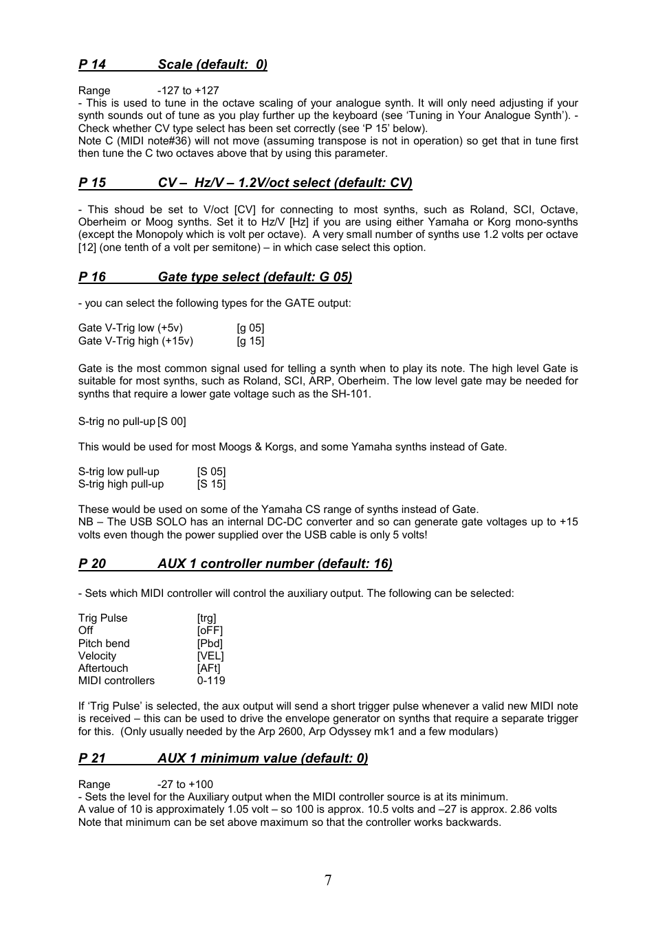 Kenton USB-Solo User Manual | Page 7 / 20