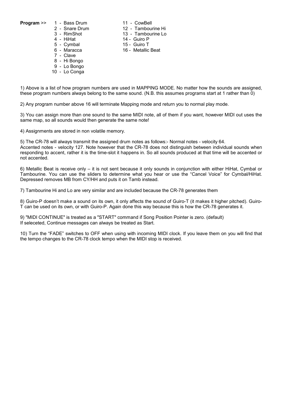 Kenton CR-78 User Manual | Page 3 / 4